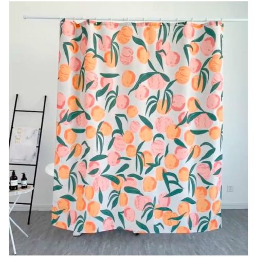 Peachy Polyester Shower Curtain