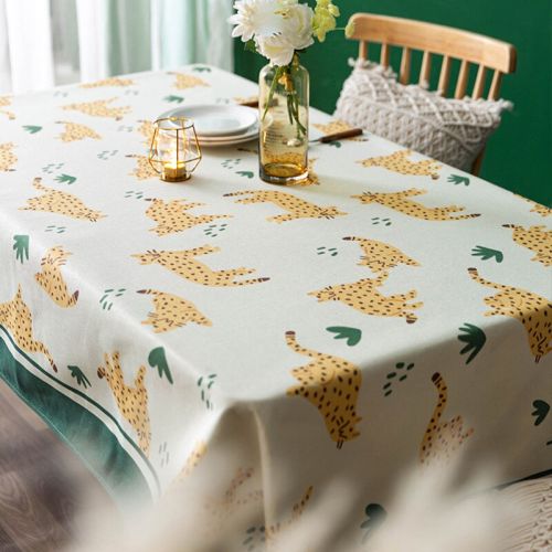 Spotted Cat Print Table Cover