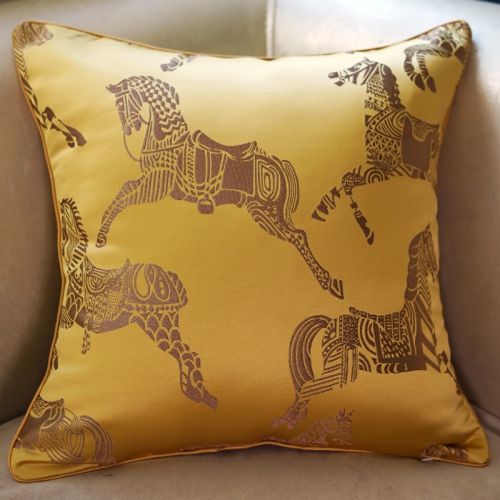 Indie Horse Printed Jacquard Pillow Case