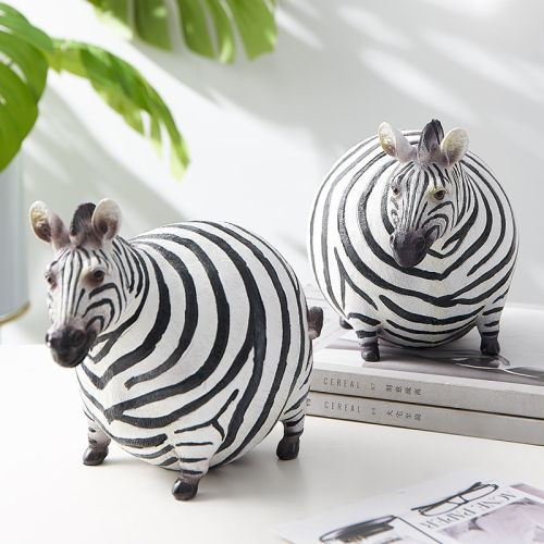 Chubby Zebra Figurine
