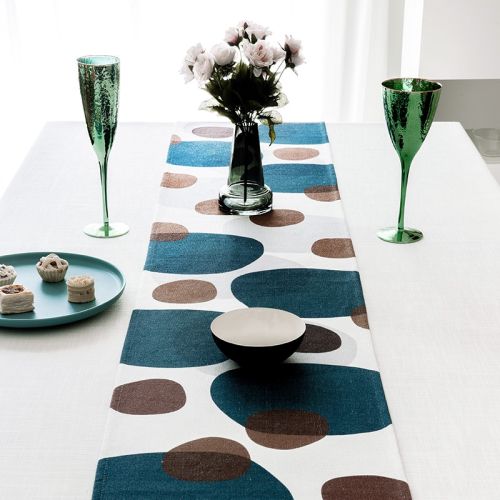 Geometric Designed Multicolored Table Runners
