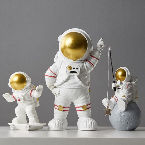 Miniature Astronauts in Space Ornaments