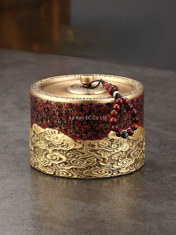 Luxury Brass Sealed Jar
