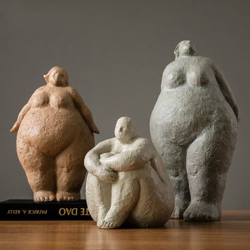 Abstract Curvy Body Figurines
