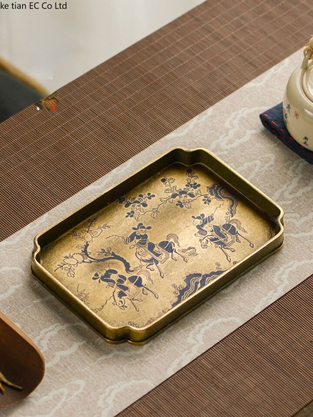 Japanese Brass Retro Tea Tray