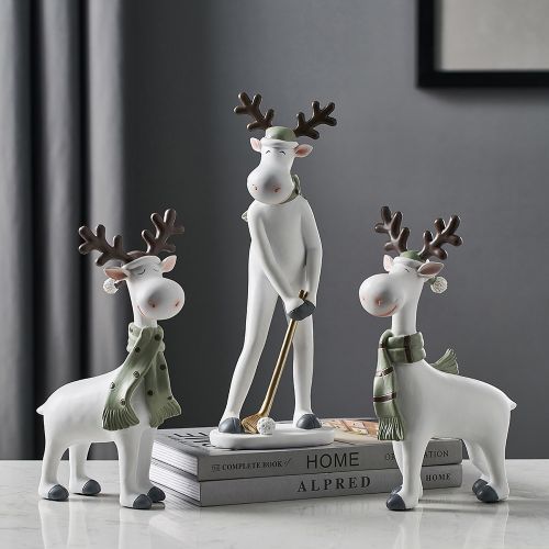 Cute Elk Deer Sculpture