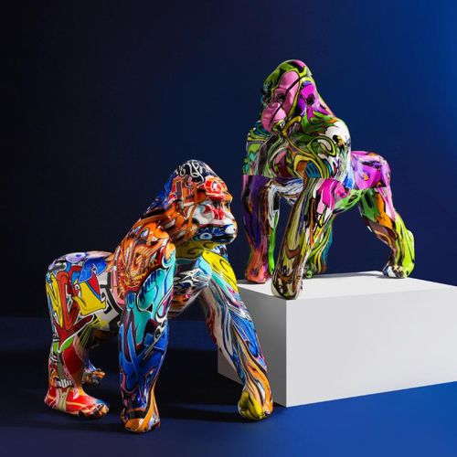 Graffiti Gorilla Sculpture