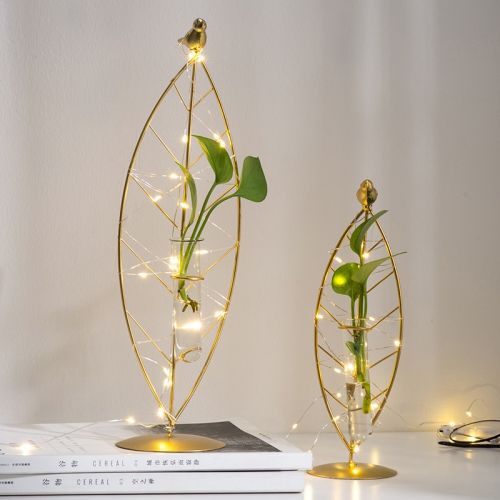 Leaf Shaped Test Tube Vase