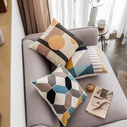 Abstract Designed Cotton Cushion Covers