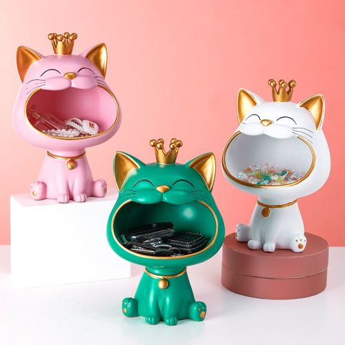 Crowned Cat Candy Bowl