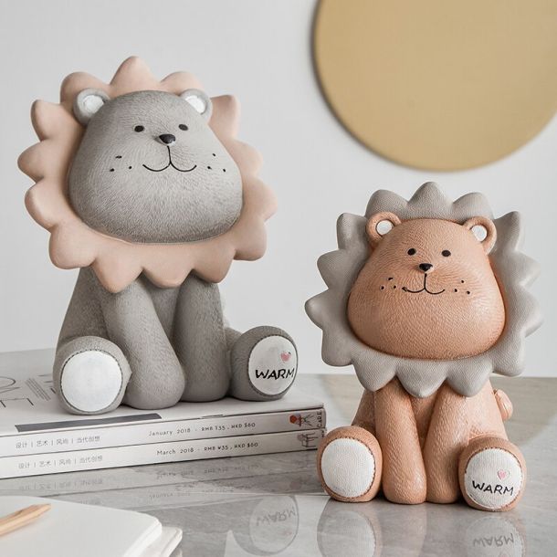 Cute Lion Piggy Bank