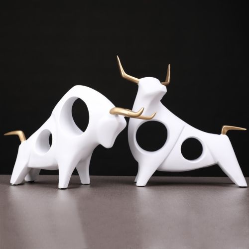 Abstract Bull Statue