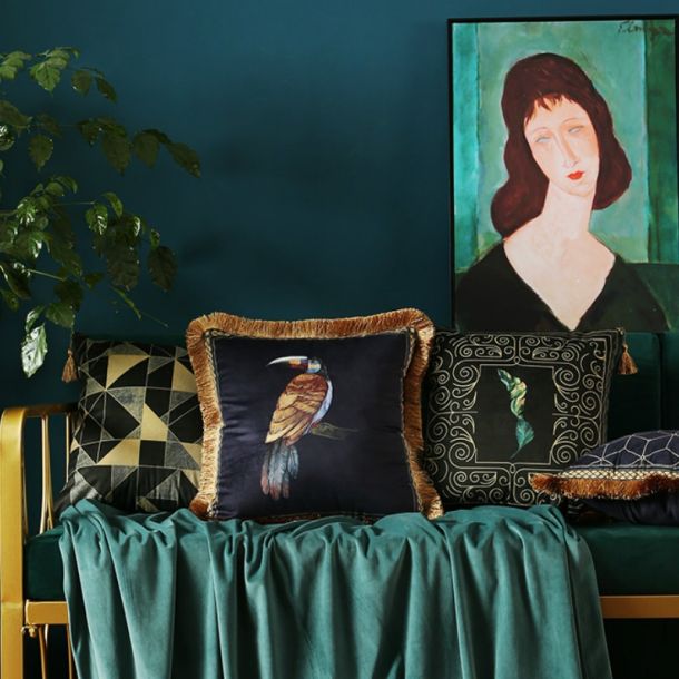 Rainforest Birdy Velvet Covers