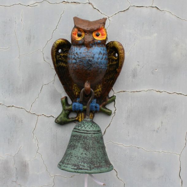 Antique Owl Front Door Hanging