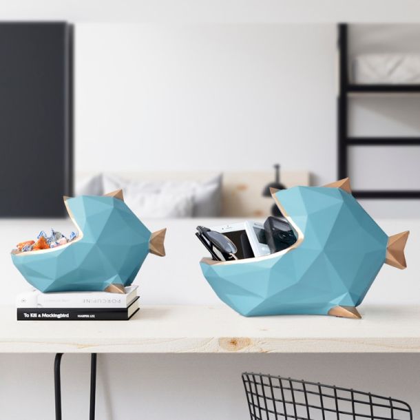 Abstract Fish Storage Box