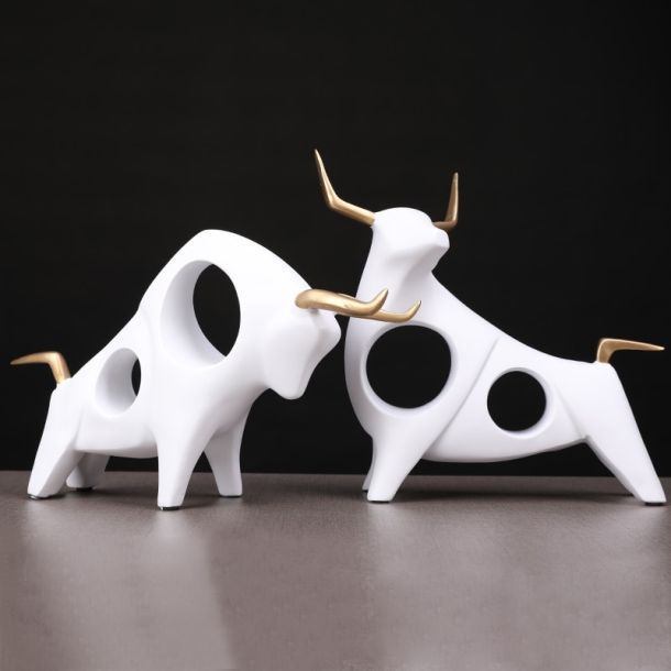 Abstract Bull Statue