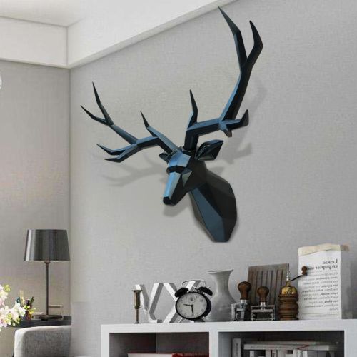 Large Geometric Deer Sculpture