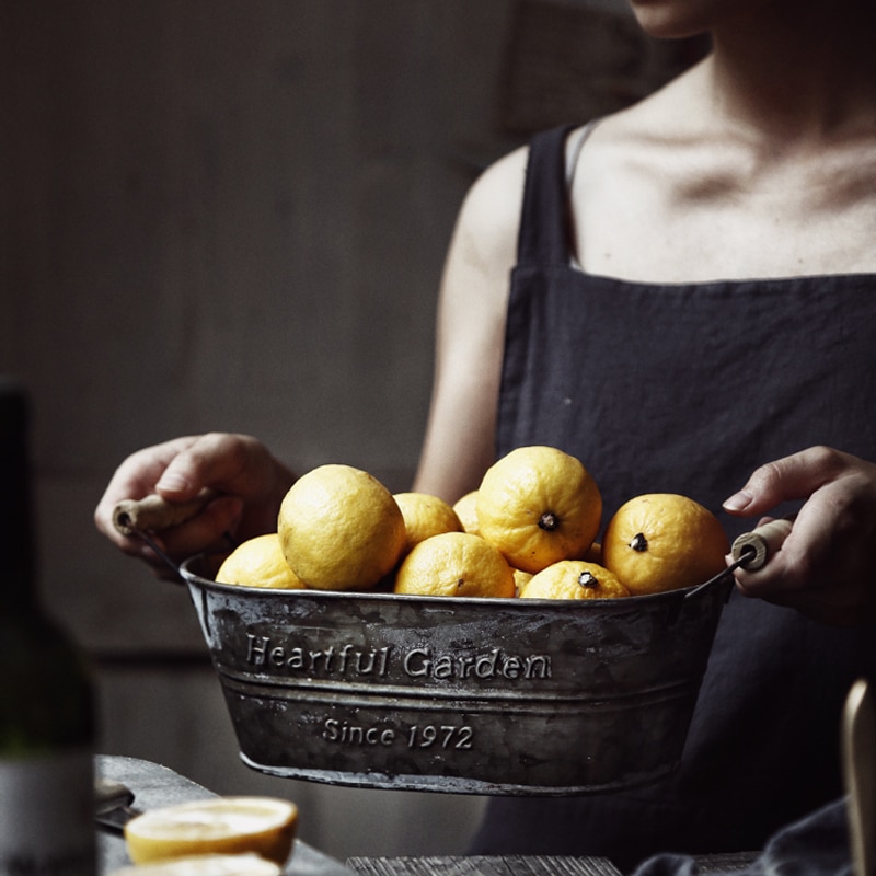 Vintage Metal Storage Basket - Image 3