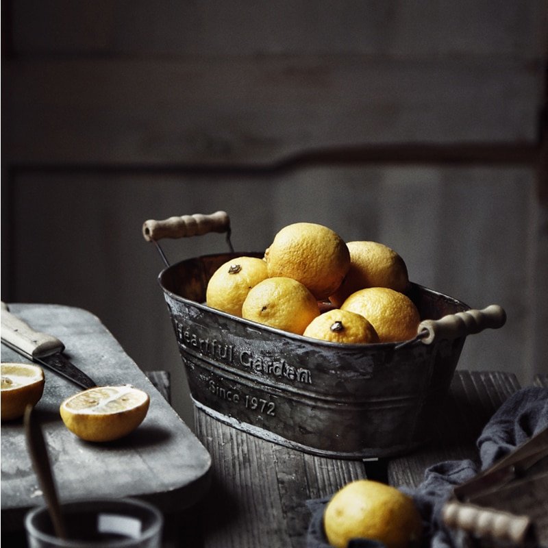 Vintage Metal Storage Basket - Image 6