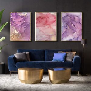 Abstract Scandanavian Petals Canvas