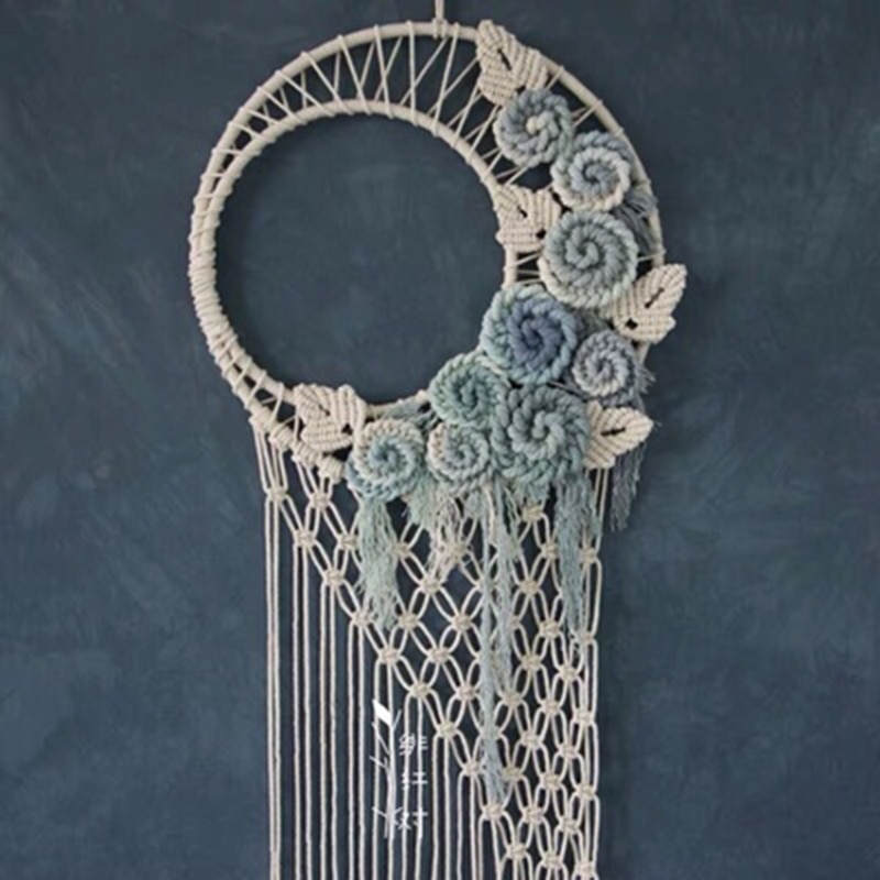 Gold Color Floral Hoop - Image 5