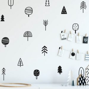 Woodland Pine Tree Wall Decals
