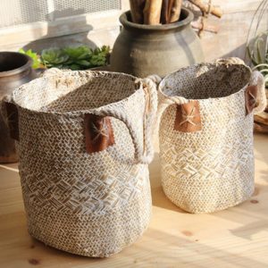 Hand-Woven Laundry/Storage Basket