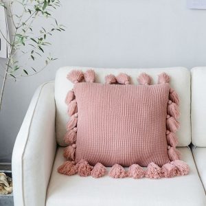 Knitted Square Pillow Covers