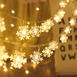 Snowflake String Battery Powered Lights