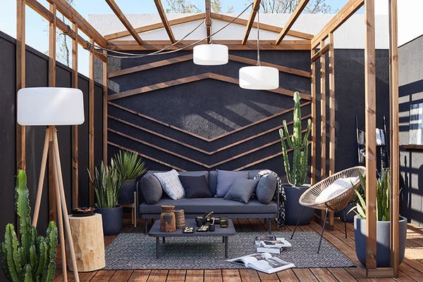 Decoration In Black And Wood