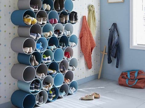 Use The Walls To Store Your Shoes