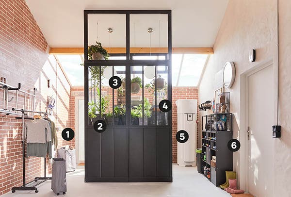 focus points of laundry room in garage