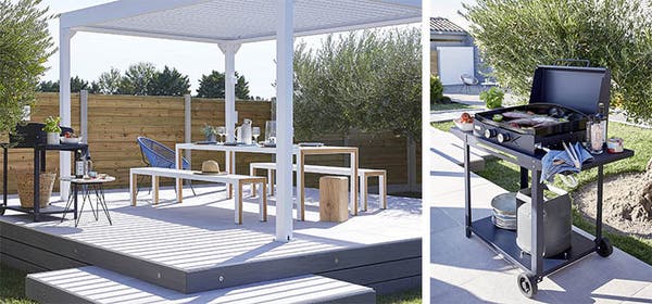 raced terrace and barbecue