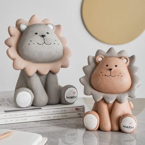 Cute Lion Piggy Bank