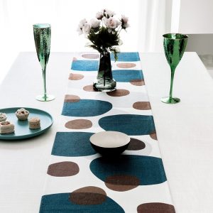 Geometric Designed Multicolored Table Runners