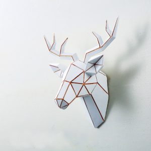 3D Deer Head Sculpture