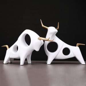 Abstract Bull Statue