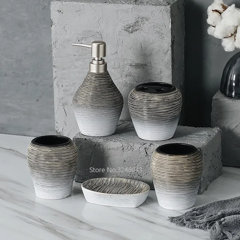 porcelain bathroom set