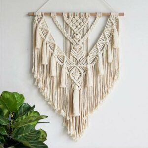 Three-Tier Bohemian Macrame Wall Hanging