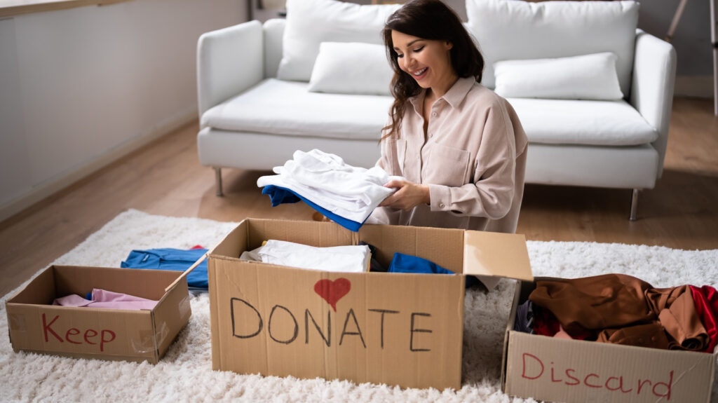 Making categories to declutter efficiently