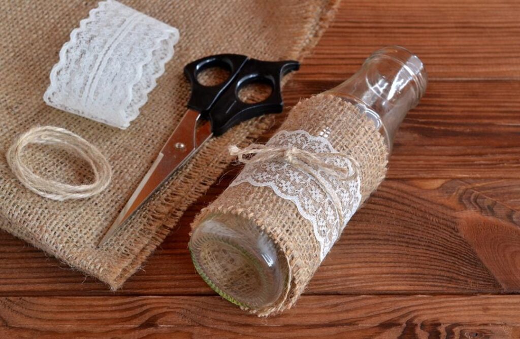 DIY bottle art