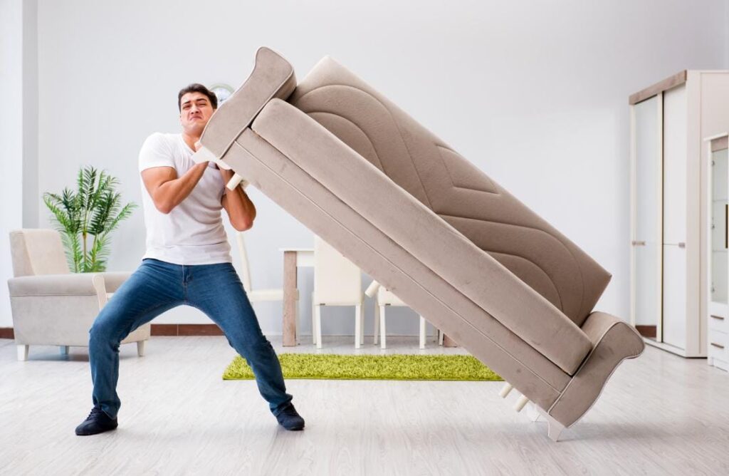 rearranging furniture